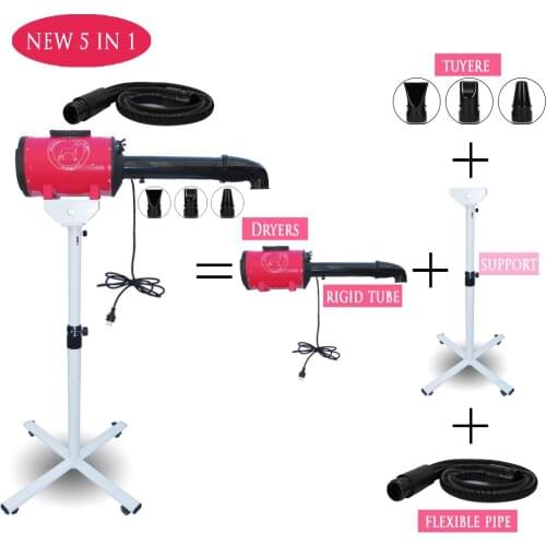 2200W Pet Dryer Holder Rack Sets Cat Dog Hair Grooming Blower 220V 110V Motors Secador Asciugatrice Suszarka Professional Plug