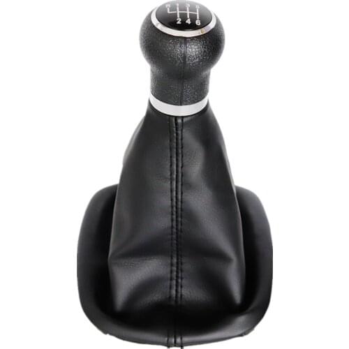 For VW Passat B5 1997 1998 1999 2000 2001 2002 2003 2004 2005 Car-tyling 6 Speed Gear Stick Shift Knob With Leather Boot