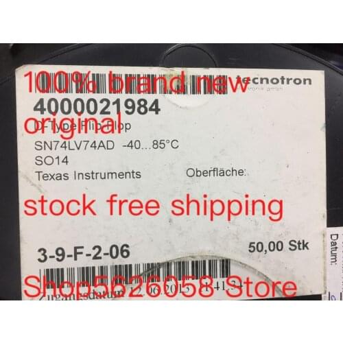 SN74LV74AD SOP14 100% new original freeshipping 50PCS/LOT STOCK