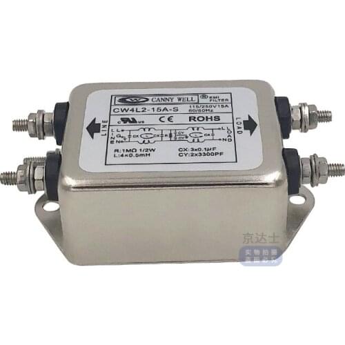 Taiwan EMI Power Filter CW4L2 3A 6A 10A 20A Two-stage S Purification Single-phase 220V AC 30A
