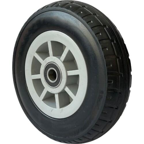 Heavy Rubber Hand Truck Wheel Flat Free Solid Rubber Replacement tire for Hand Truck, cart, Wheelbarrow Loading 100kg 4 5 6 8 In