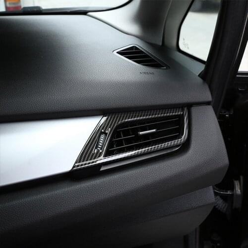 Carbon Fiber For BMW 2 Series F45 F46 218i 2015-2018 Car Accessories ABS Chrome Side Air Conditioning Vent Outlet Frame Trim