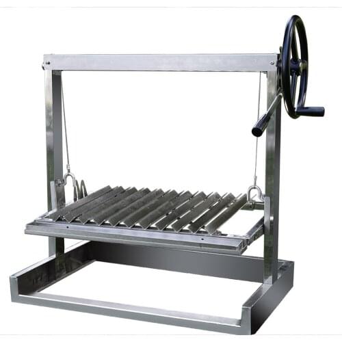 Outdoor Portable Stainless Steel Built in Pits BBQ Santa Maria Argentine Style BBQ Grill