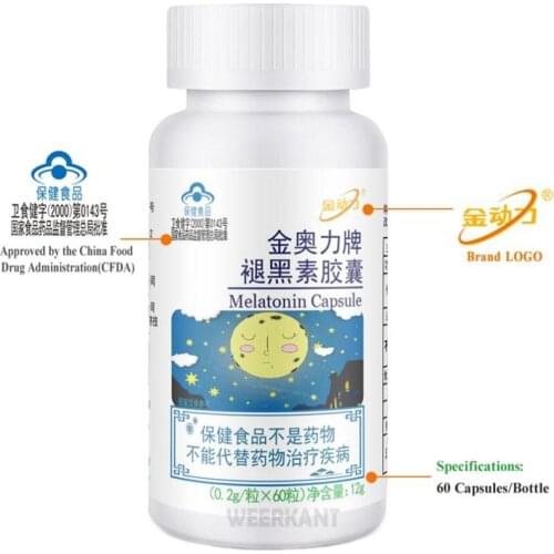 High Quality Sleeping Pills Melatonin 3mg Capsules Improve sleep free shipping