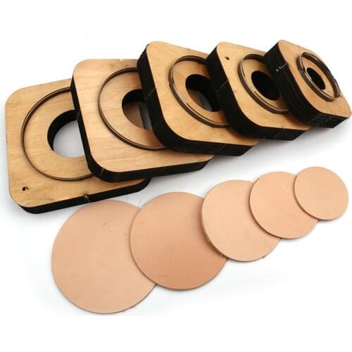 Japan Steel Blade Rule Die Cut Steel Punch Round Circle Cutting Mold Wood Dies for Leather Cutter for Leather Crafts