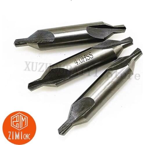 1-2pcs HSS high speed steel spiral groove center bit set for lathe 60 degree angle 6mm 8mm
