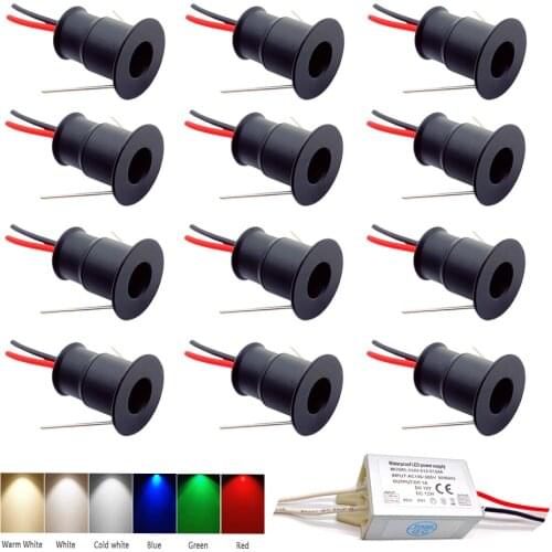 1W IP65 Mini LED Downlight Spot Light DC12V with IP67 Power Supply Recessed Cabinet Lamp Spotlight Party KTV Ceiling Lighting