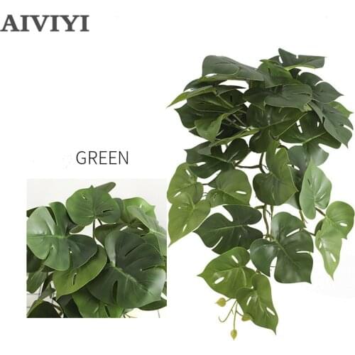 29 Wall-mounted Leaves Wall Hanging Flower Plant Fake Rattan Flowers Artificial Hanging for Home Wedding Wall Decoration