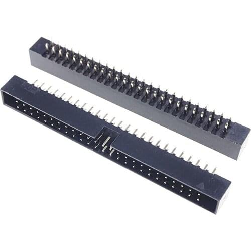 300 Pcs Box Header 50 Pin 2x25P 2.0mm Pitch Male Shrouded PCB straight IDC Socket dual rows space 2.0 Through hole DIP
