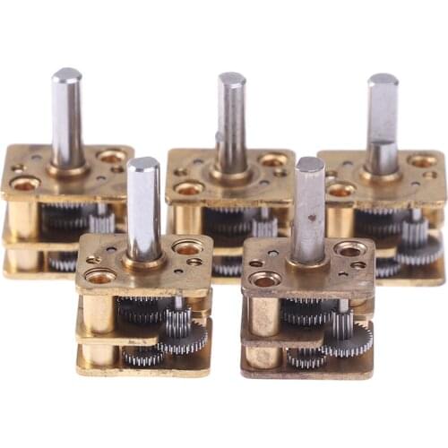 5pcs/set All metal gear reducer N20 reduction gearbox Reduction DIY N20 Geared Motor