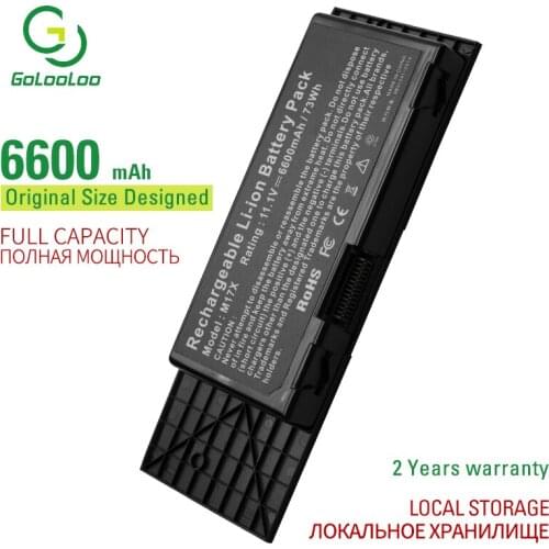 Golooloo 9 cells 7XC9N laptop battery for Dell Alienware M17x M17x R3 M17x R4 Series 7XC9N BTYVOY1 C0C5M 0C0C5M 318-0397 05WP5W