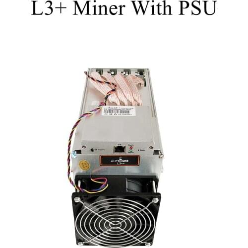 Bitmain Antminer L3+ with PSU Scrypt Asic used bitcoin miner bitminer/L3+ Crypto Hashrate Board