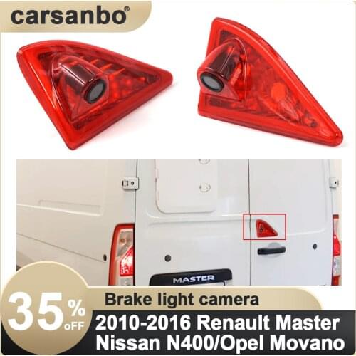 Car Renault Master Van Rear view Brake Light Backup Camera for 2010-2016 Renault Master／Opel with 7 inch rearview mirror