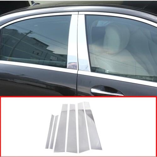 For Mercedes Benz W221 S-Class S300L S350L S400L S500L S600L 2008-2013 Car Accessories Window Molding Trim Aluminum alloy