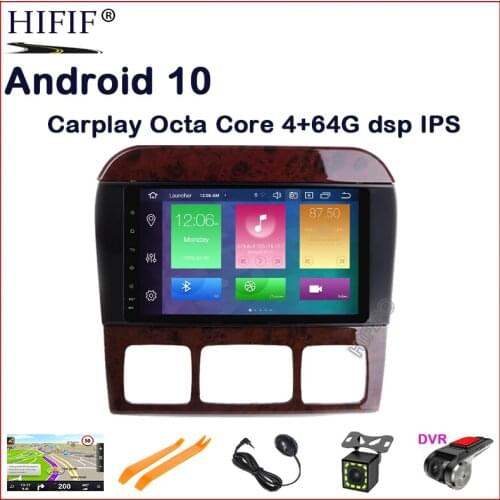 IPS DSP 8 Core 2Din Android10 Car Radio Stereo GPS Navigation For Mercedes-Benz S-Class W220 CL-Class W215 Bluetooth WIFI USB