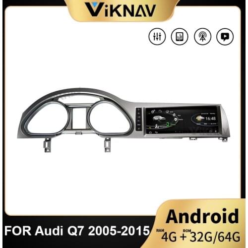 Car GPS navigation radio multimedia player For Audi Q7 2005-2015 support BT TV FM RDS GPS Mirrolink wifi 4G