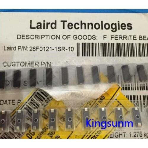 Free shipping 10pcs 28F0121-1SR-10 LAIRD 10A 96 OHM SMD 3X3X9