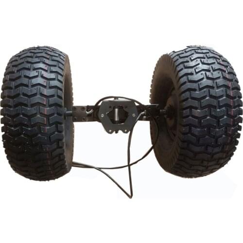 DC brushless 48V 400W 15 inch single shaft geared electric hub motor wheel with mounting bracket