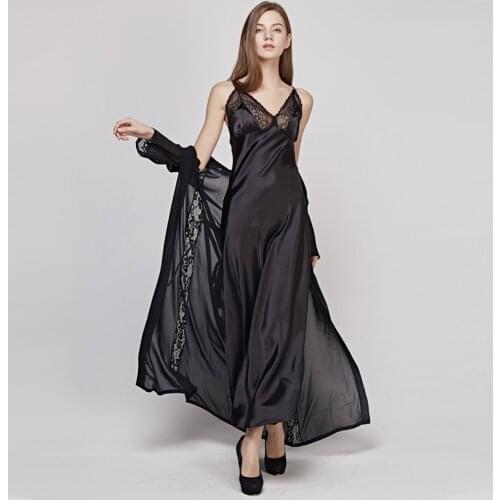 Sexy Women Rayon Kimono Bathrobe WHITE Bride Bridesmaid Wedding Robe Set Lace Trim Sleepwear Casual Home Clothes Nightwear