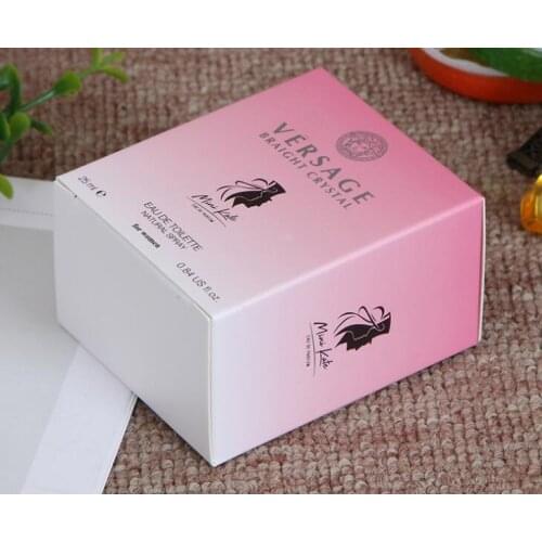 Custom cosmetic folding gift perfume paper packaging box,hot stamping cosmetic box packaging from Shenzhen ---DH12119