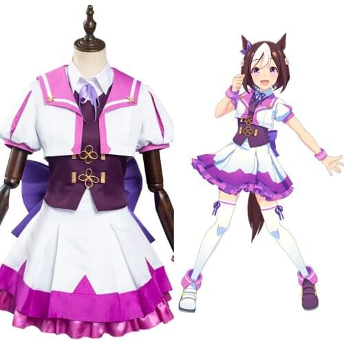 Pretty Derby Special Week Cosplay Costume School Uniform Dress Outfits Halloween Carnival Suit