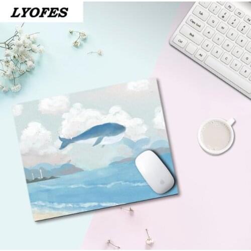 Kawaii Mouse Pad Cute Mouse Pad Kawaii Desk Pad Gaming Writing Desk Mats Gamer Round Square Deskpad for Office Home PC Computer