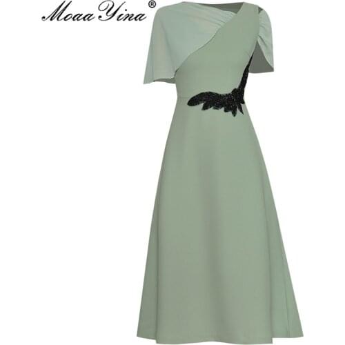 Платья с коротким рукавом MoaaYina China At AliExpress