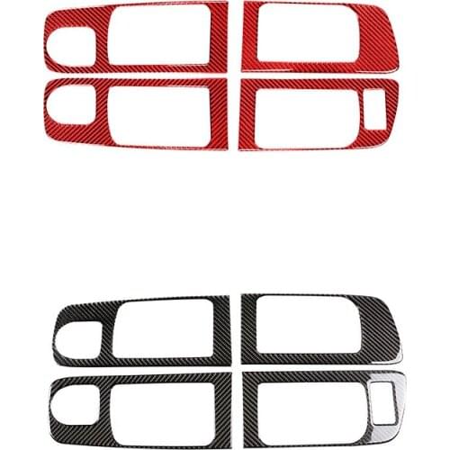 Carbon Fiber Inner Door Handle Panel Cover Trim Sticker for Toyota - 2014-2021