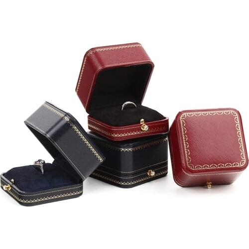 New Jewelry wedding ring box Luxury Jewelry gift packaging Box Organizer Earring Box Octagon Bracelet package