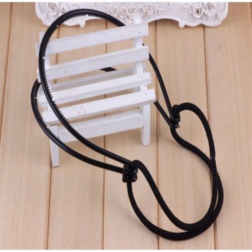 New Double Root Hair Hoop Head Band Adjustable Hair Clips Women Hoop Elastic Rubber Bands Ring Hair Styling Tools Hair Braider