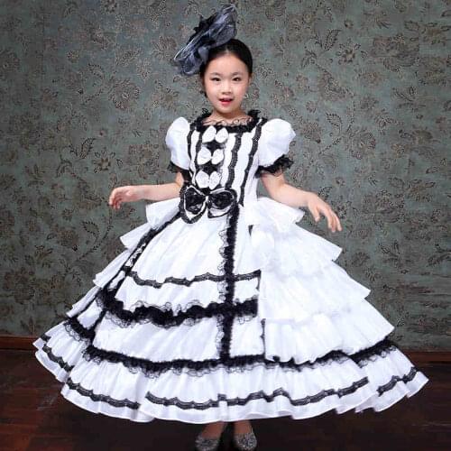 New Arrival girls Royal Medieval Renaissance Costume Victorian Dresses Masquerade Costumes kids costume xmas giift