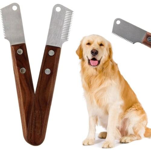 Pet Hair Shedding Comb Cat Brush Grooming Tool Dog Hair Removal Knife For Matted Long Hair Curly Pet Brush Combs Cleaning Tool