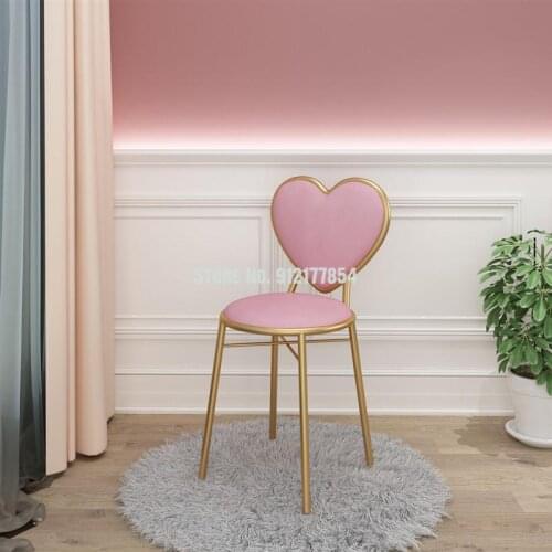 Nordic ins chair net red makeup chair desk chair dressing chair dining chair home restaurant back chair manicure stool