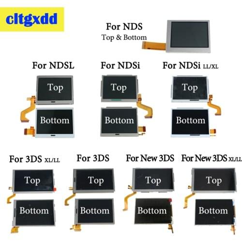 New Top Bottom & Upper Lower LCD Screen Display Replacement Parts For Nintend DS Lite / NDS / NDSL / NDSi / New 3DS LL XL