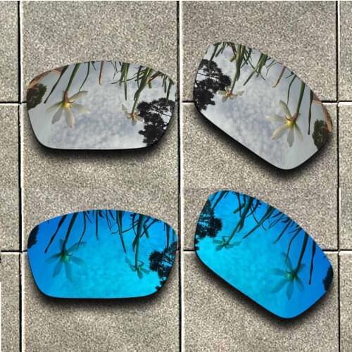 Ice Blue & Silver Polarized Sunglasses Replacement Lens for-Oakley Fuel Cell Frame 100% UV Protection Good Fitness