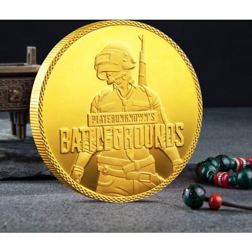 Good luck tonight eat chicken commemorative coin PUBG PUBG commemorative coin collection coin medal