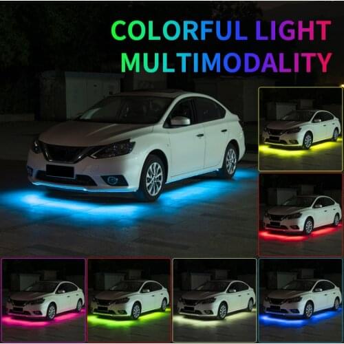 12V Led Underbody Ambient Lights for Carunderglow Neon Light Strip Rgb Waterproof Backlight Decorative Atmosphere Lamp