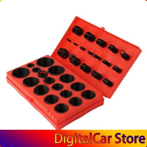 419 Silicon Gaskets Assorted O Ring Rubber Oring Seal R-01 to 32 Kit Set Assortment Set Kit Garage Plumbing With red Case
