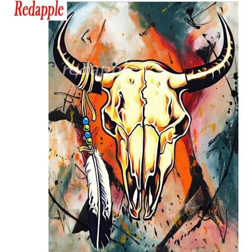 Diamond embroidery Indian bull head decoration 5D DIY full diamond painting square round drill 3d rhinestone pictures mosaic art