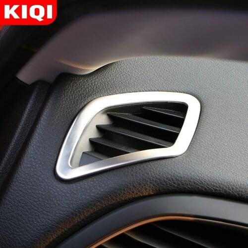 Car Styling Air Vent Cover for Jeep Renegade 2015 - 2019 LHD Interior Inside Air Vent Dashboard Cover Trim Insert Outlet Molding