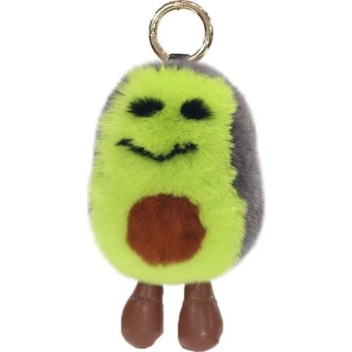 Auto keychain Fur pom pom keychain Rex Rabbit Fur Cute Rabbit Doll Key Chain Pendant Handbag Bag Accessory rabbit keychain fur