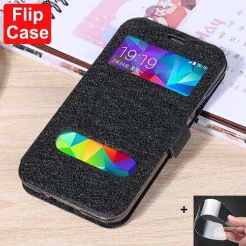 For Samsung galaxy S5 S5 Neo case SM-G900F Leather open Window Phone Case For Samsung Galaxy S5 I9600 SM-G900 5.1" flip cover