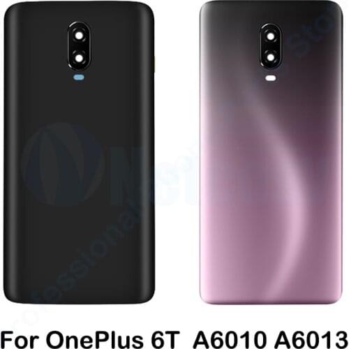 For Oneplus 6T Back Door Case Battery Housing Rear Cover Replacement Part For OnePlus 1+ 6T A6010 A6013 Back Case cover