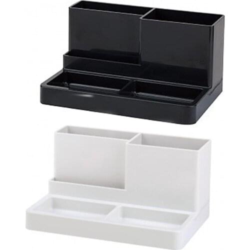Pen Pencil Student Stationery Holder Office Home Plastic Desktop Storage Box Simple and stylish design Multifunction