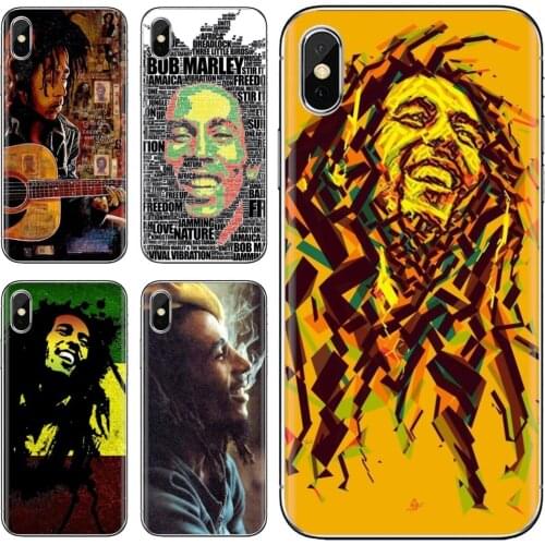 For iPhone 10 11 12 Pro Mini 4S 5S SE 5C 6 6S 7 8 X XR XS Plus Max 2020 Marley-Reggae-C-Most-Famous-Bob Phone Covers