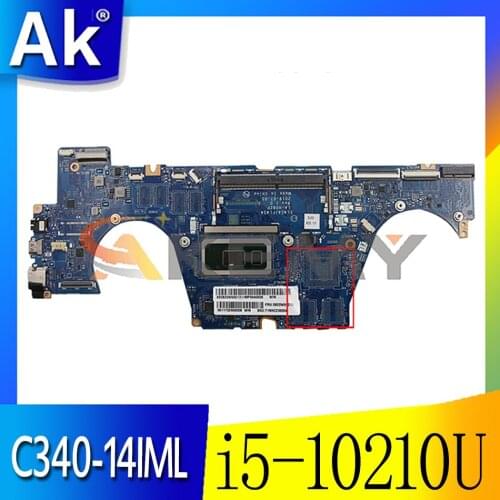 For Lenovo C340-14IML FLEX-14IML laptop motherboard LA-H082P with CPU i5 10210U tested 100% working FRU 5B20W69213 5B20W69203