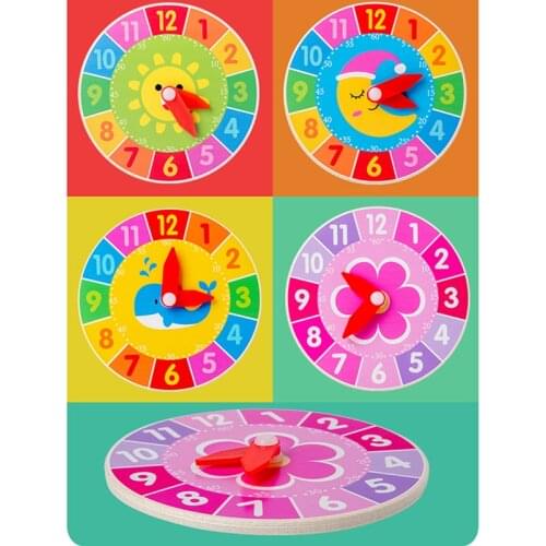 1pc Busy Board DIY Clock Toys Baby Montessori Sensory Activity Board Accessories Life Skills Training