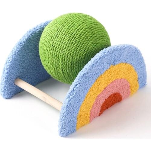 Legendog Kitten Scratching Toy Natural Sisal Ball Kitten Scratching Post Interactive Toys For Cats Pets Play Shelf