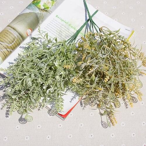 1 Bundle Simple European 5 Fork Plus Powder Hippocampus Artificial Flowers Home Decor Ornaments Wedding Photography Manual Diy