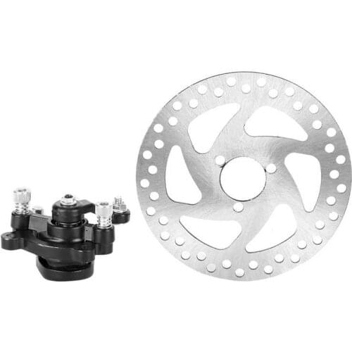 Aluminum Alloy Mini Scooter Rear Disc Brake Set Brake Disc+Brake Caliper for Rotors SUVs